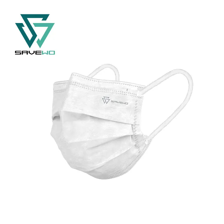 SAVEWO ClassicMask 三摺平面口罩 (30片/盒,獨立包裝)【白色百搭】