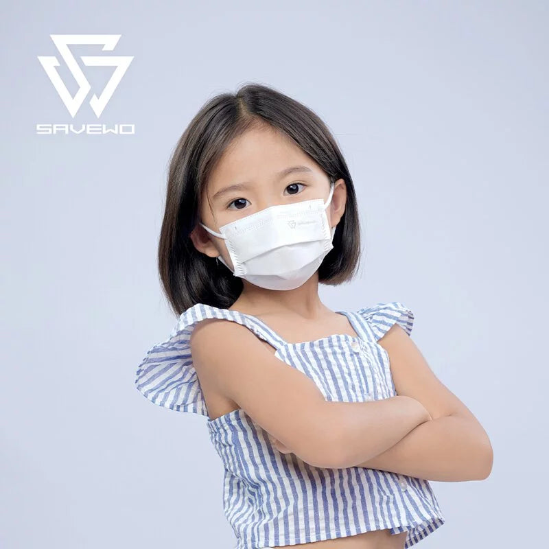 SAVEWO ClassicMask 三摺平面口罩 (30片/盒,獨立包裝)【白色百搭】