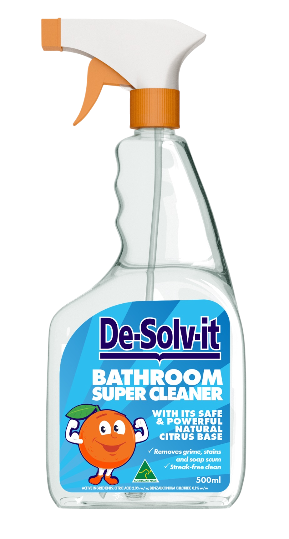【De-Solv-it】浴室橙溶易｜超級清潔劑 Bathroom Super Cleaner 500ml