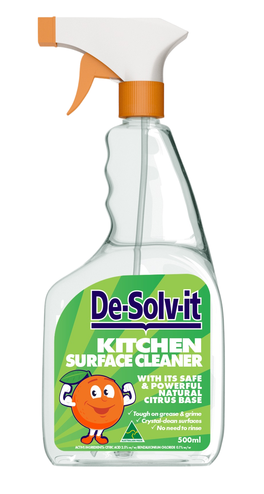 【De-Solv-it】廚房橙溶易｜桌面清潔劑 Kitchen Surface Cleaner 500ml